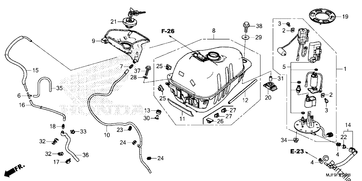Diagrama de FUEL TANK