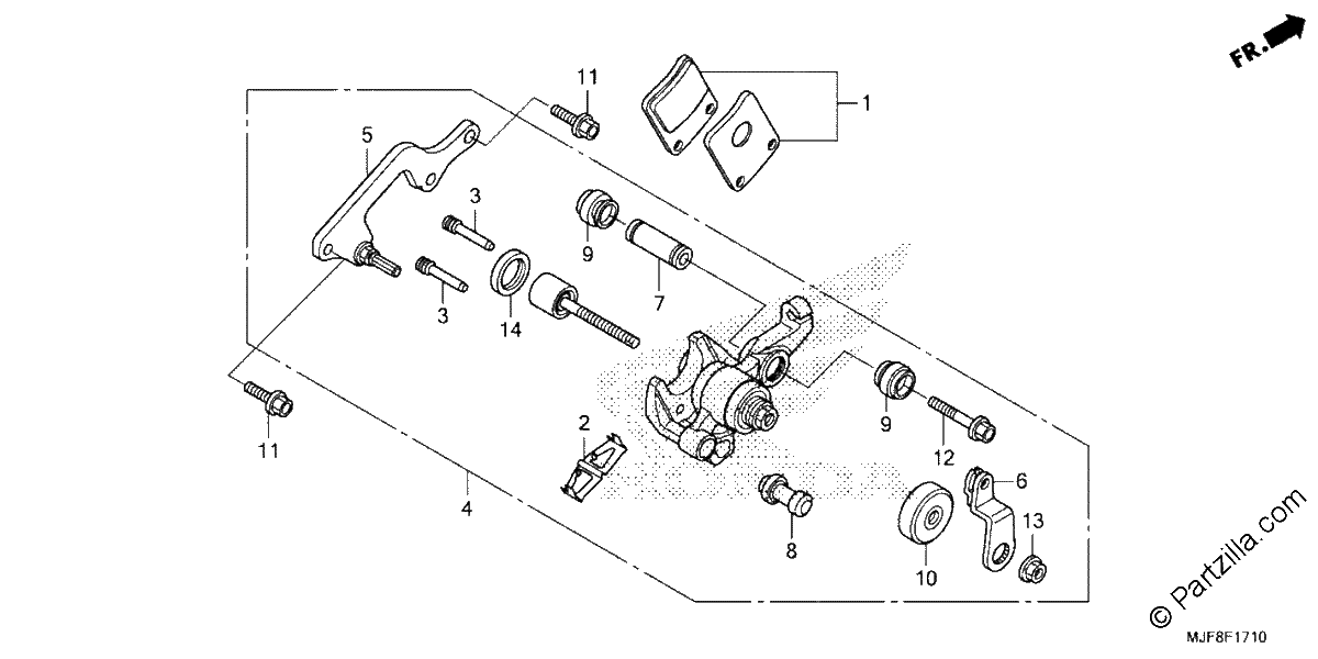 Diagrama de PARKING BRAKE CALIPER
