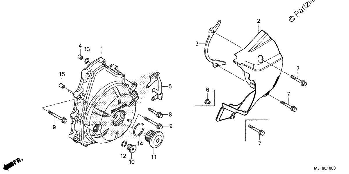 Diagrama de ALTERNATOR COVER