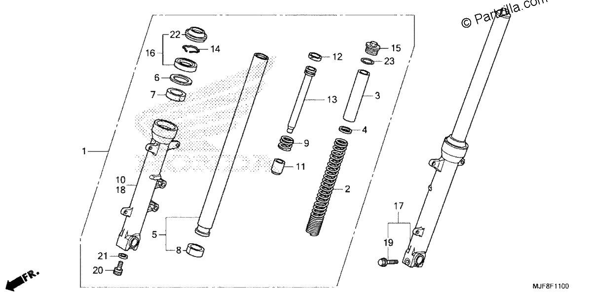 Diagrama de FRONT FORK
