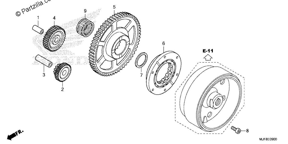 Diagrama de STARTING CLUTCH