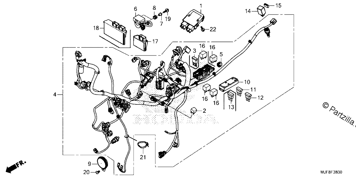 Diagrama de WIRE HARNESS