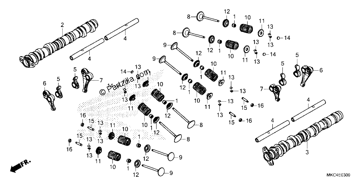 Diagrama de CAMSHAFT VALVE