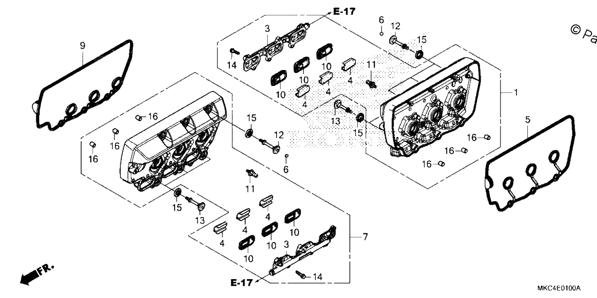 Diagrama de CYLINDER HEAD COVER