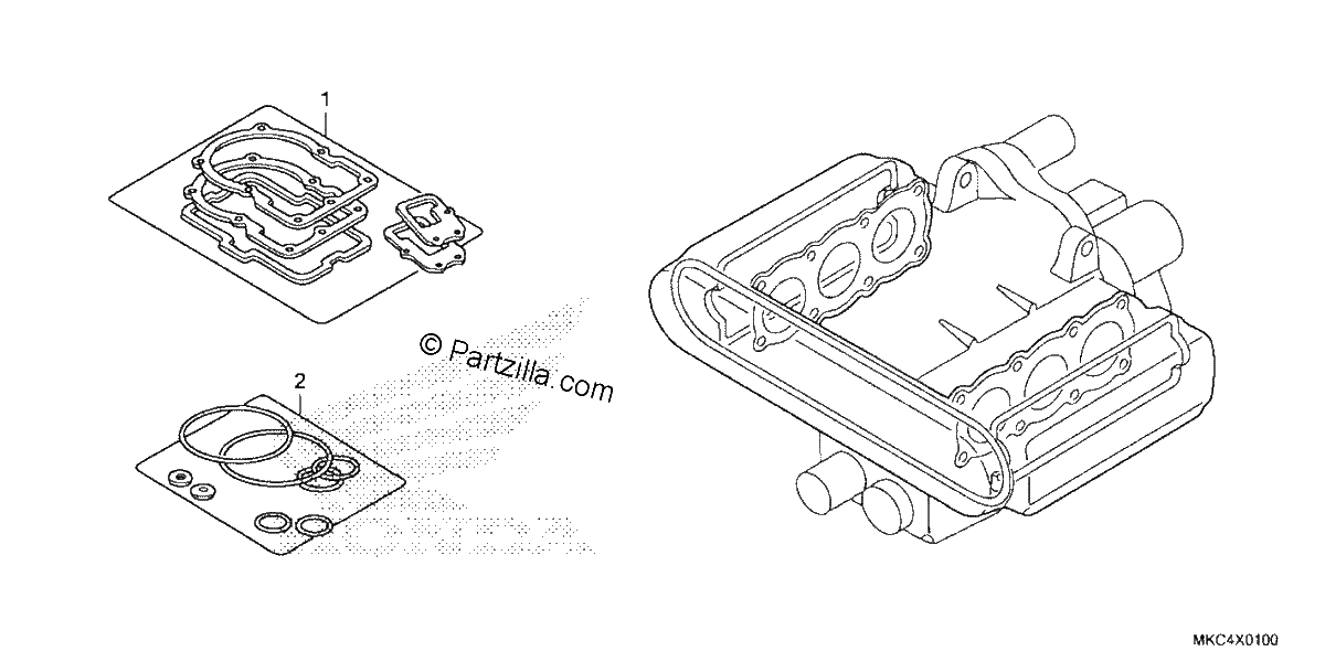 Diagrama de GASKET KIT A