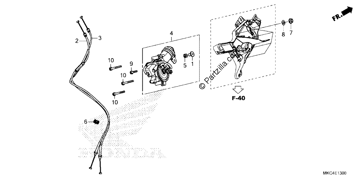 Diagrama de REVERSE SHIFT ACTUATOR