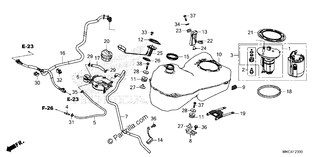 Diagrama de FUEL TANK