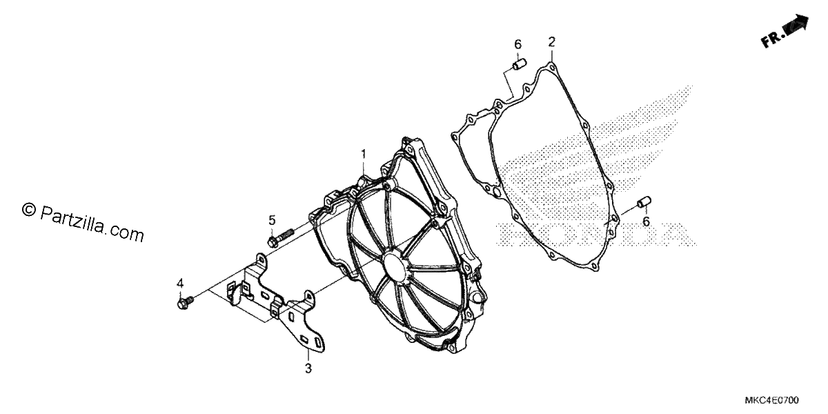 Diagrama de CLUTCH COVER