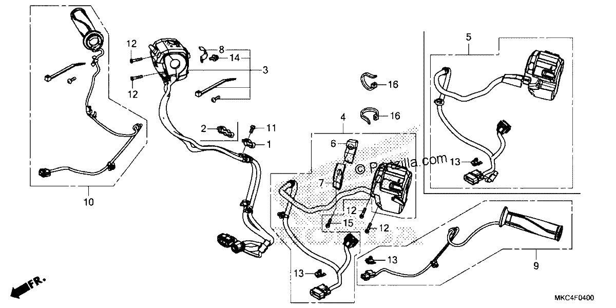Diagrama de HANDLE SWITCH