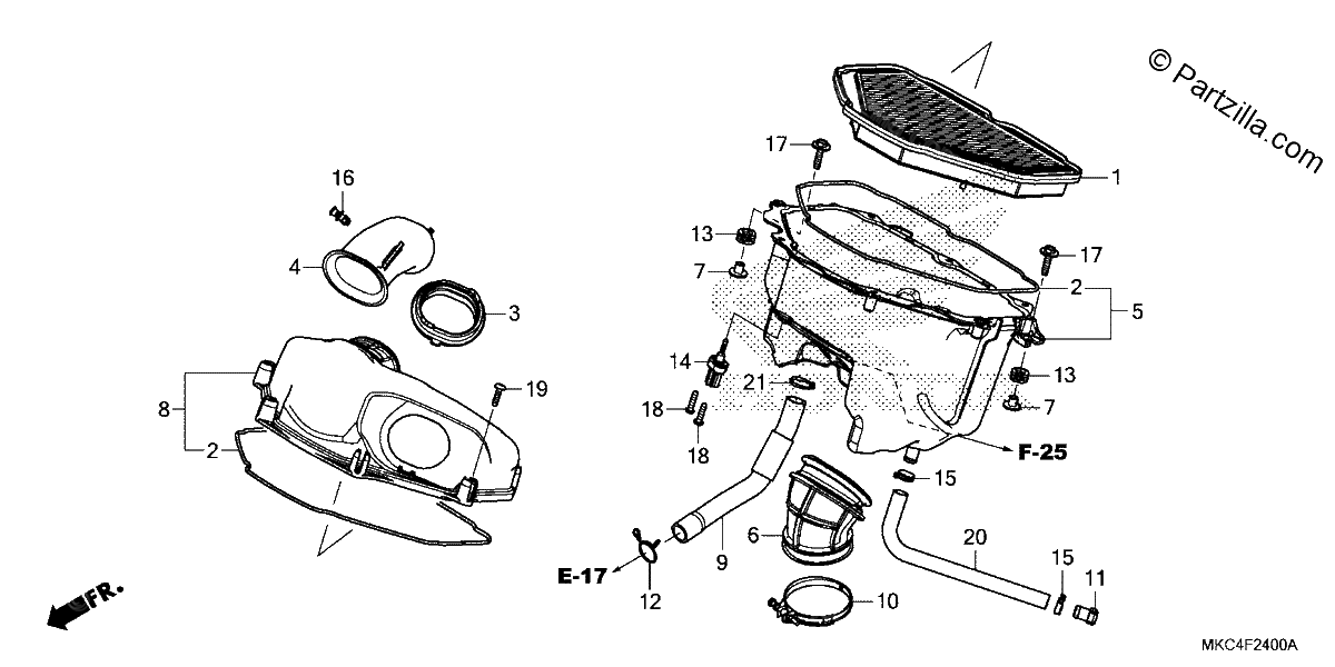 Diagrama de AIR CLEANER
