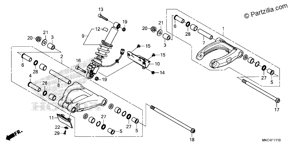 Diagrama de CUSHION ARM