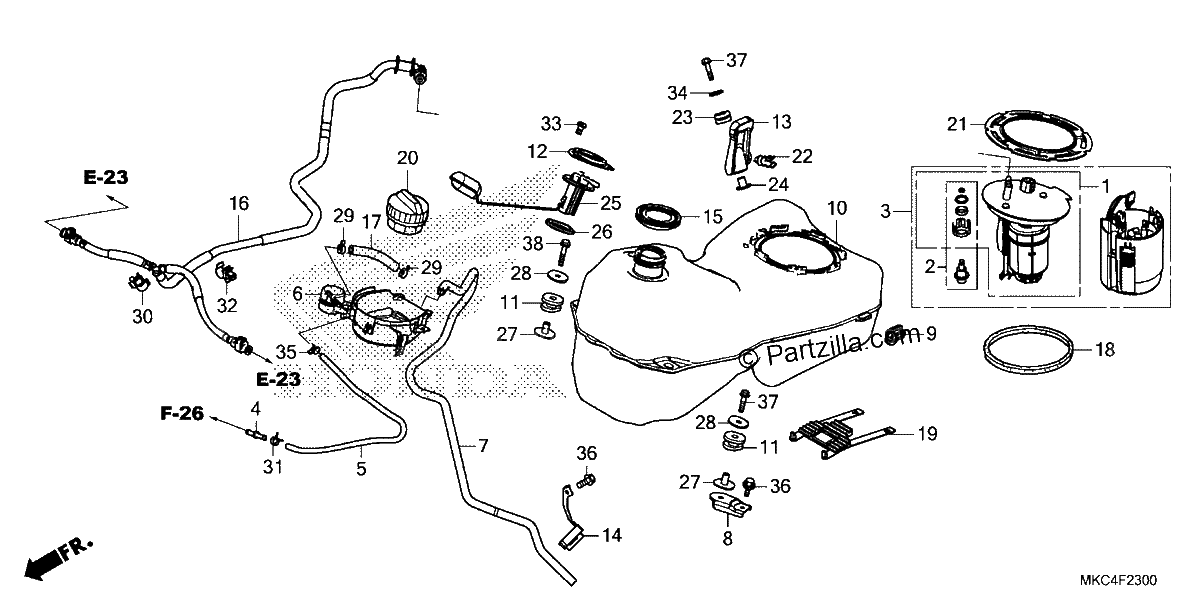 Diagrama de FUEL TANK