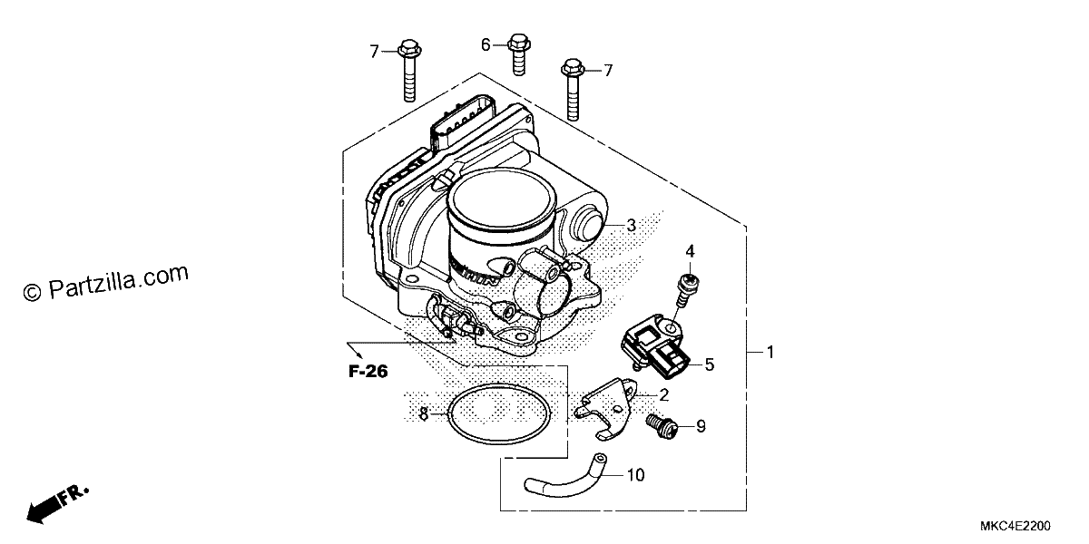 Diagrama de THROTTLE BODY