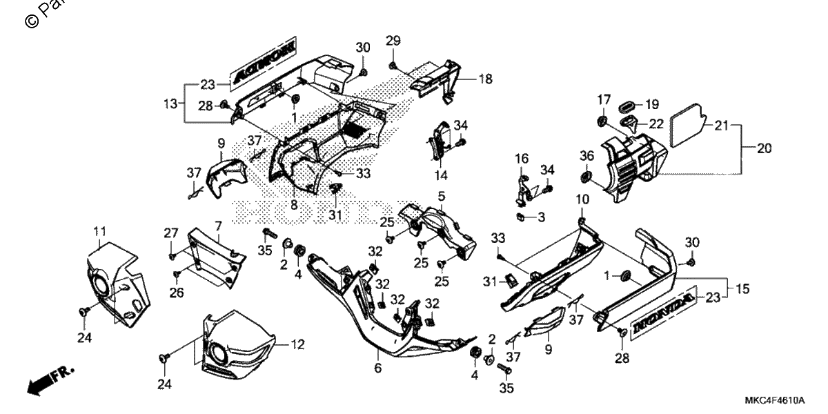 Diagrama de ENGINE COVER