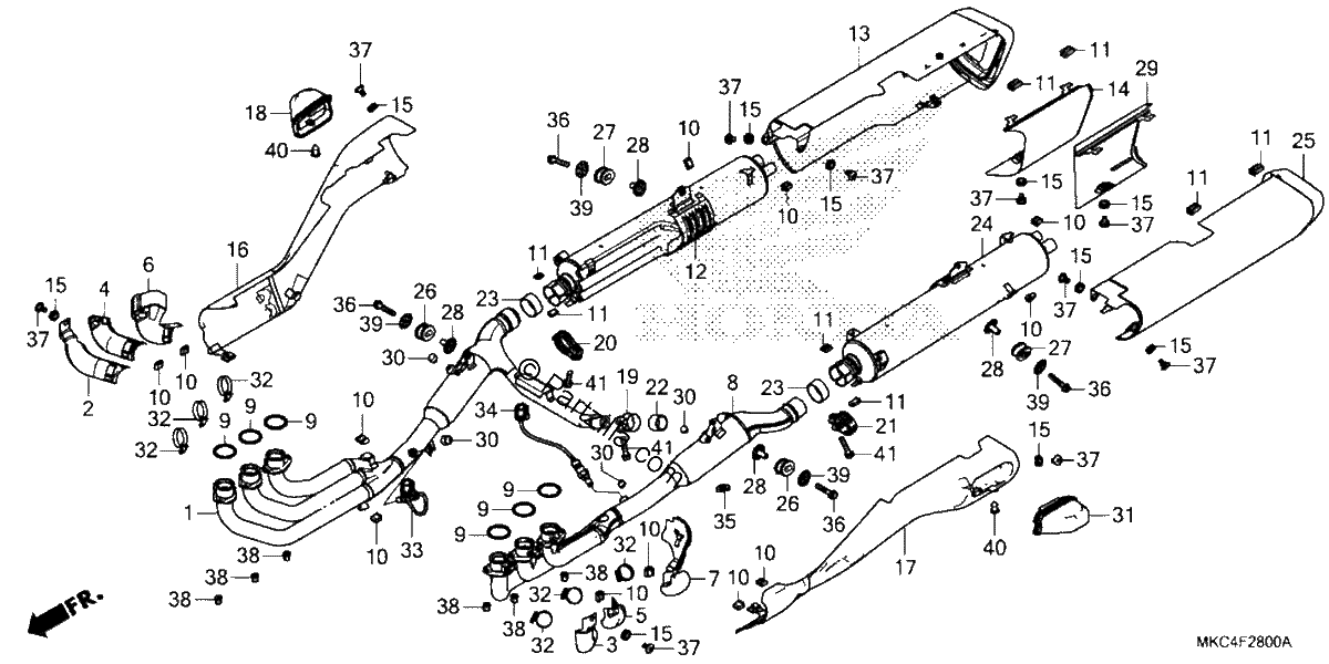 Diagrama de EXHAUST MUFFLER