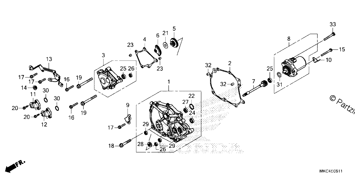 Diagrama de SHIFT COVER DCT