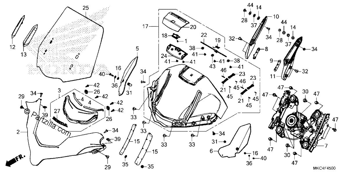 Diagrama de WINDSCREEN