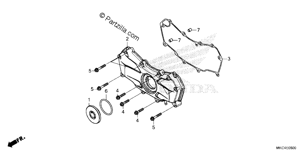 Diagrama de FRONT ENGINE COVER