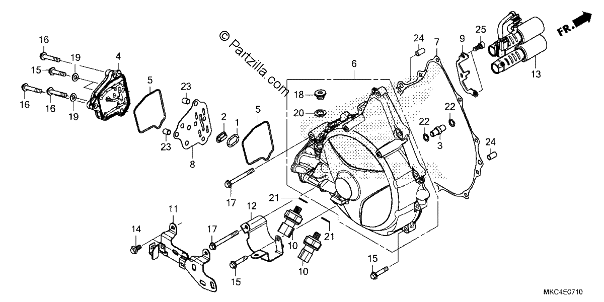 Diagrama de CLUTCH COVER DCT