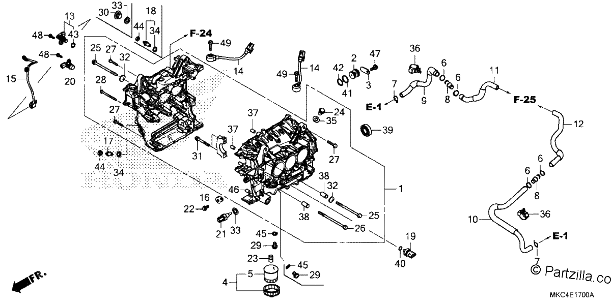 Diagrama de CYLINDER BLOCK