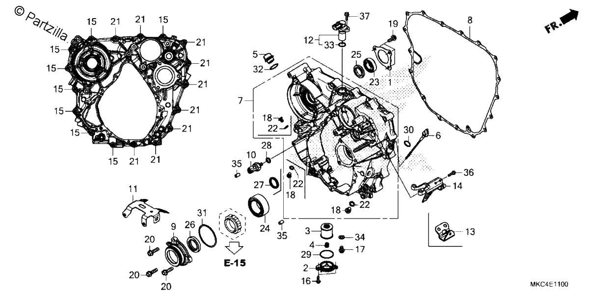 Diagrama de REAR CASE