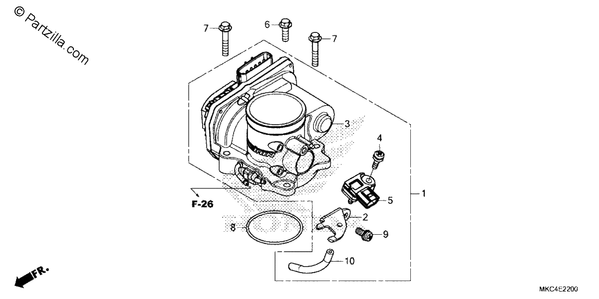 Diagrama de THROTTLE BODY