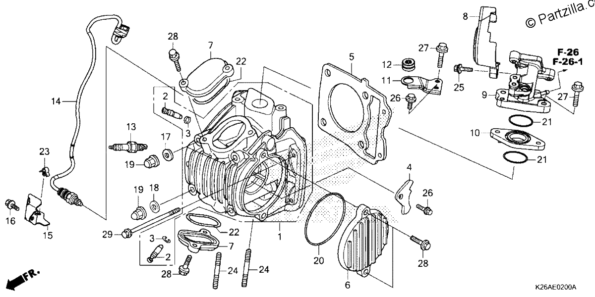 Diagrama de CYLINDER HEAD