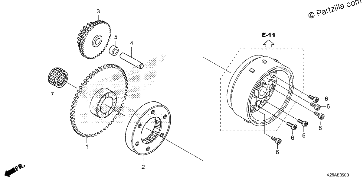 Diagrama de STARTING CLUTCH