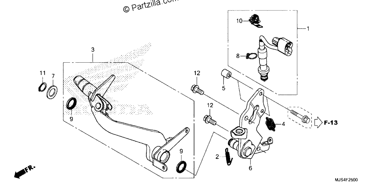 Diagrama de BRAKE PEDAL