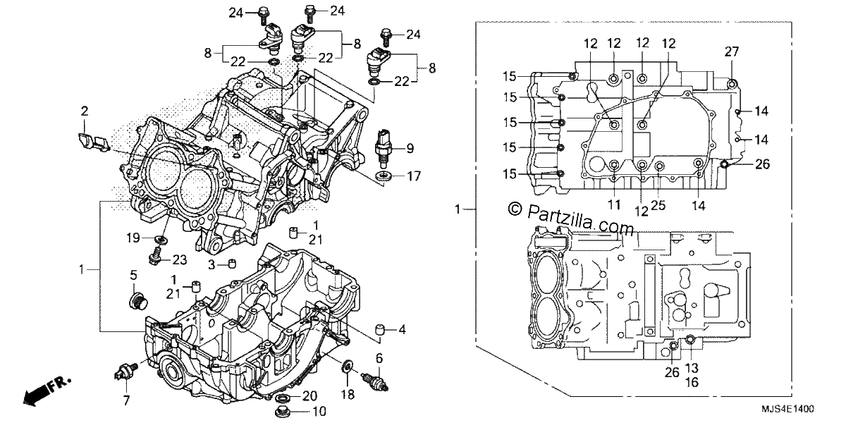 Diagrama de CRANKCASE