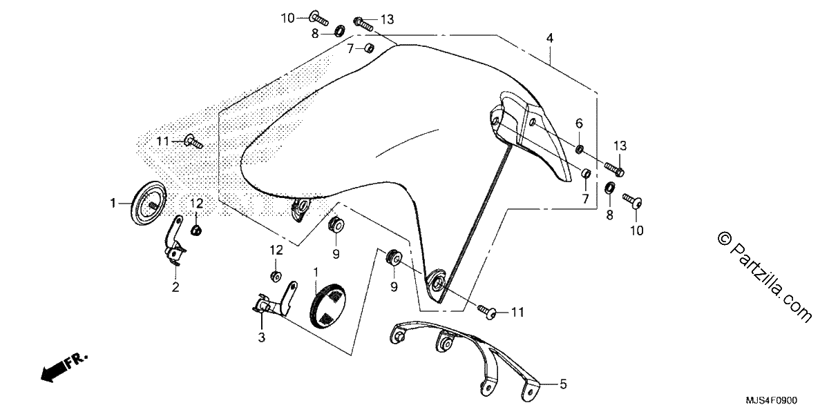 Diagrama de FRONT FENDER