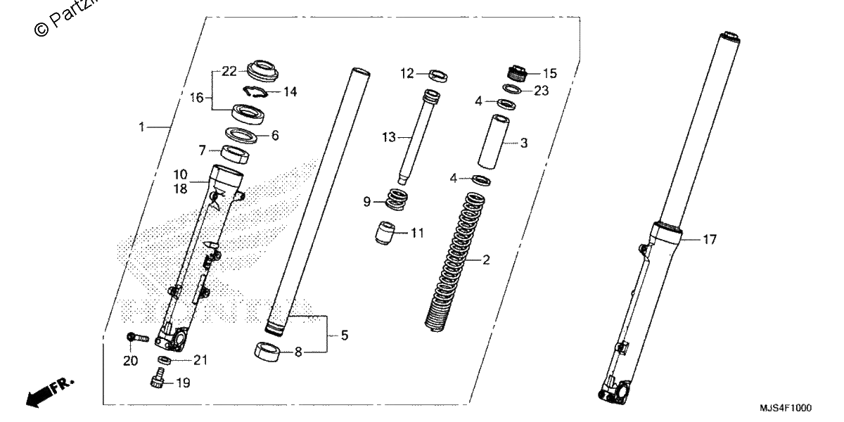 Diagrama de FRONT FORK