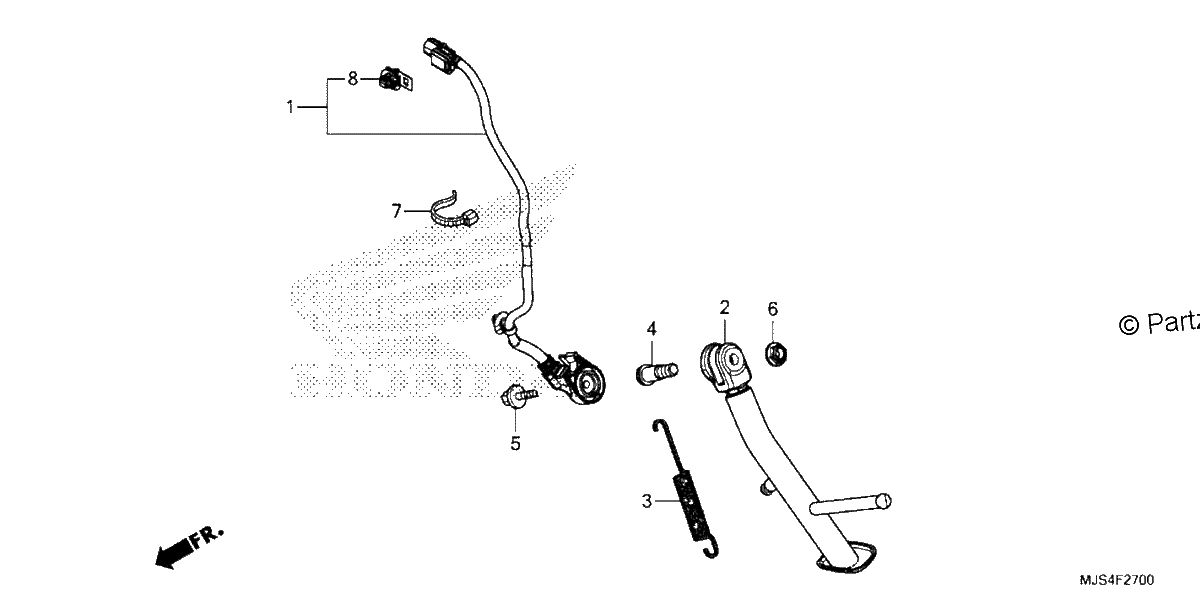 Diagrama de SIDE STAND