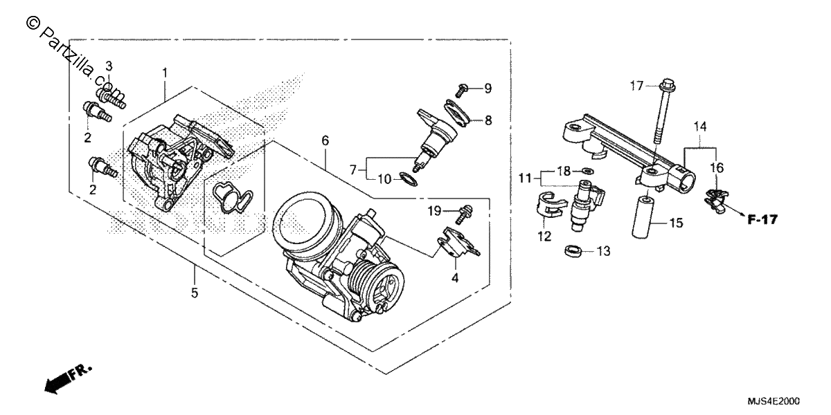 Diagrama de THROTTLE BODY