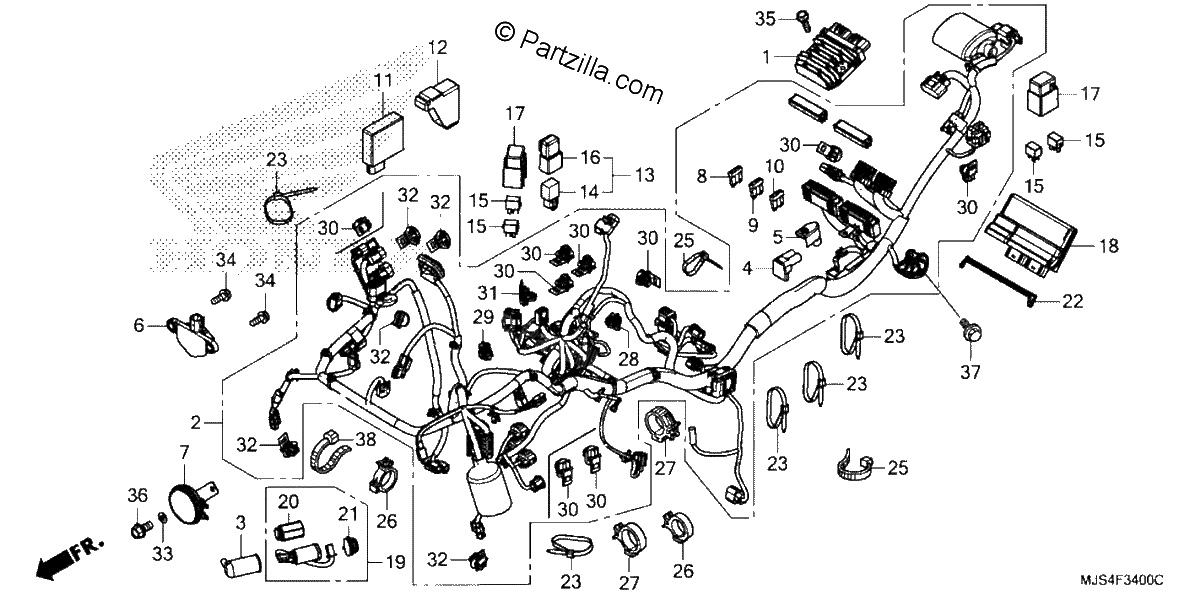 Diagrama de WIRE HARNESS