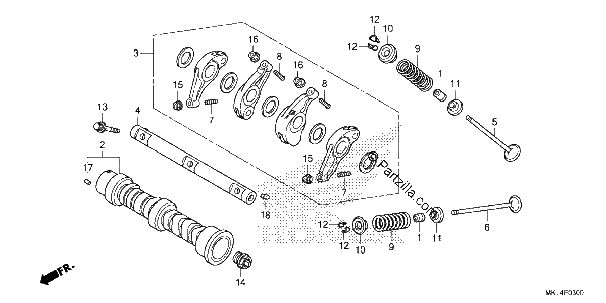 Diagrama de CAMSHAFT VALVE