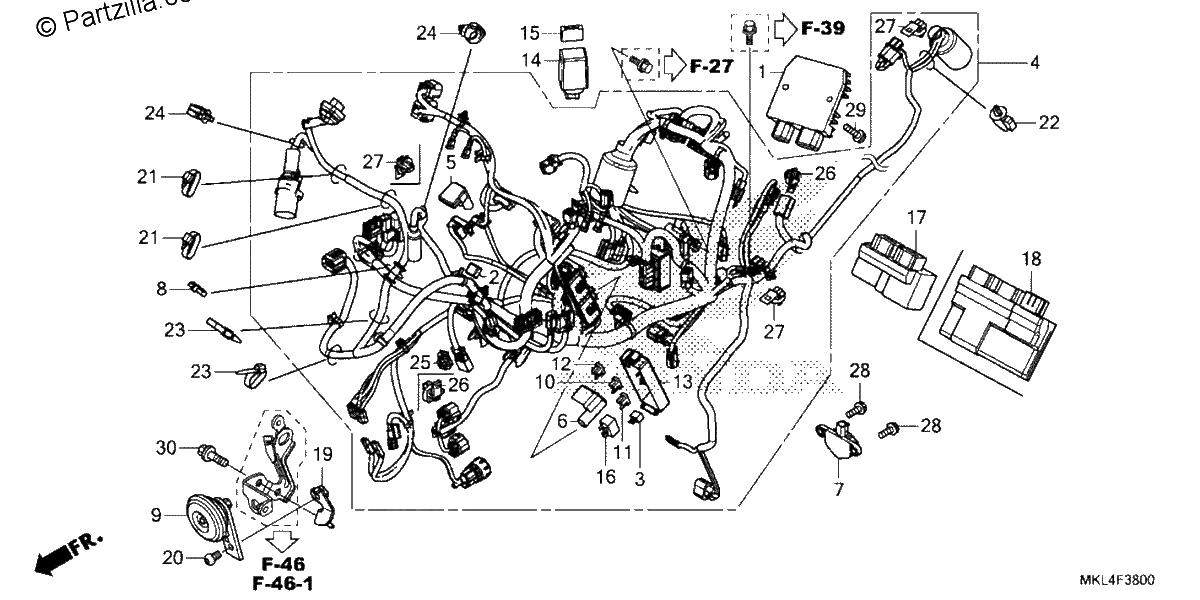 Diagrama de WIRE HARNESS