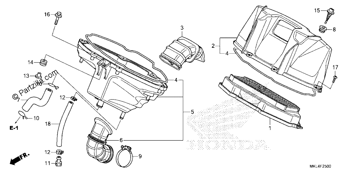 Diagrama de AIR CLEANER