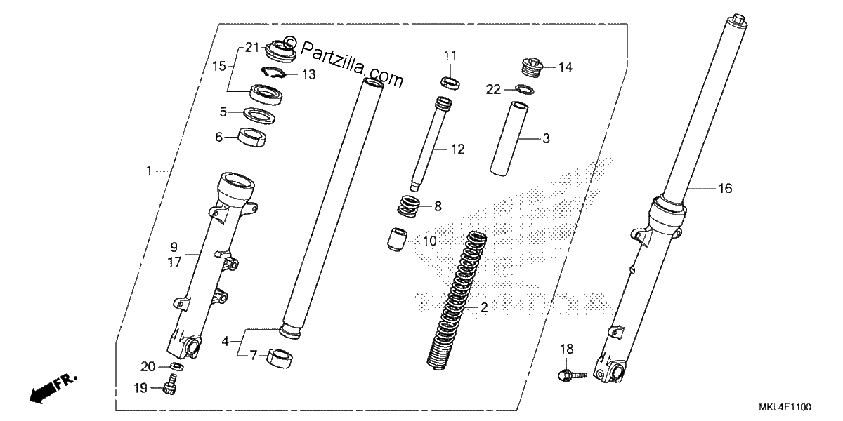 Diagrama de FRONT FORK
