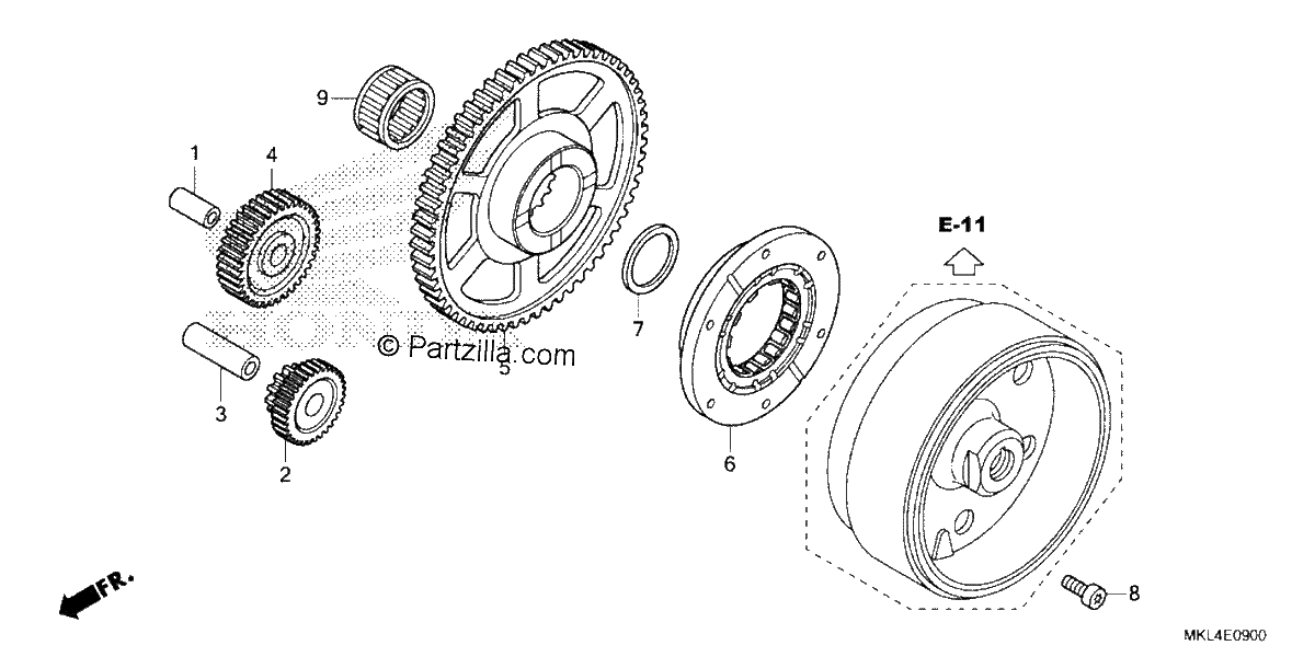 Diagrama de STARTING CLUTCH