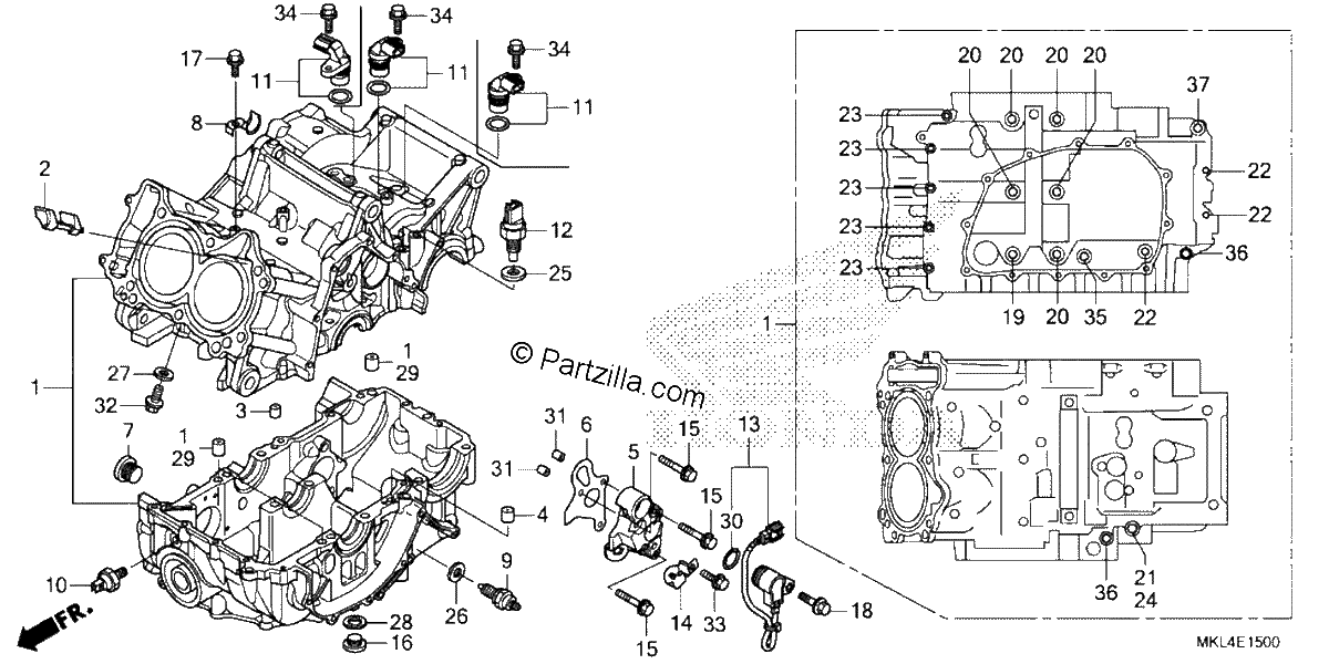 Diagrama de CRANKCASE