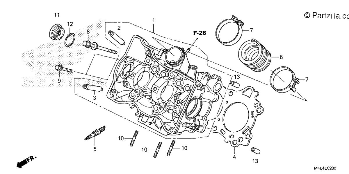 Diagrama de CYLINDER HEAD