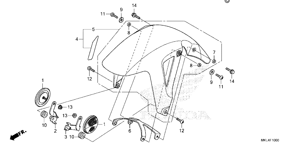 Diagrama de FRONT FENDER