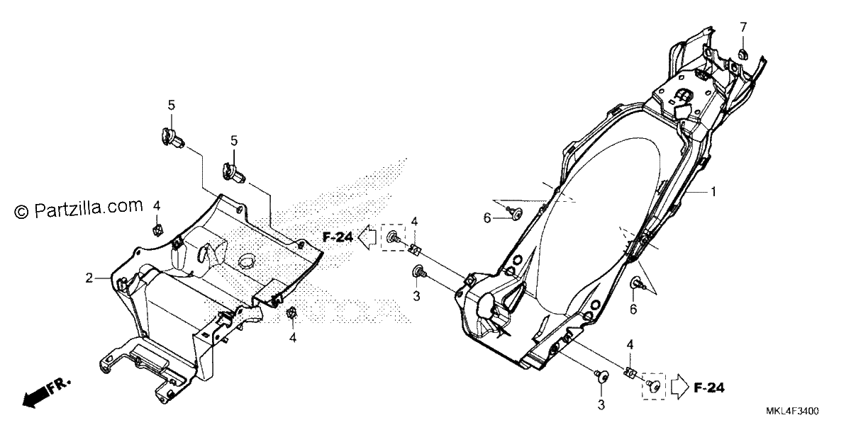 Diagrama de REAR FENDER