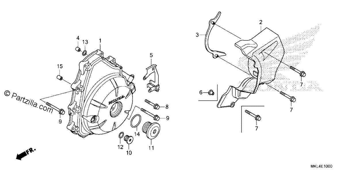 Diagrama de ALTERNATOR COVER