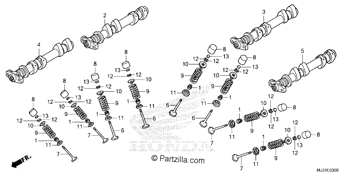 Diagrama de CAMSHAFT VALVE