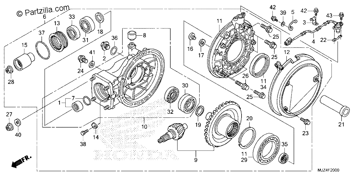 Diagrama de FINAL DRIVEN GEAR