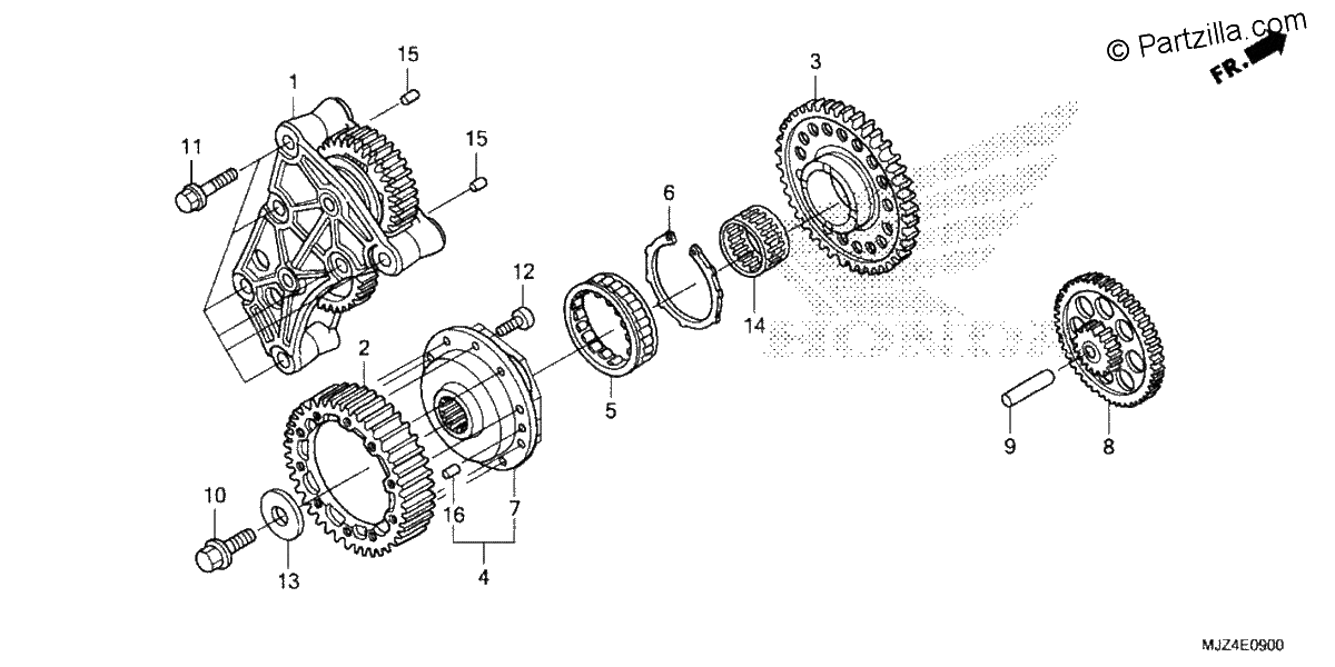 Diagrama de STARTING CLUTCH
