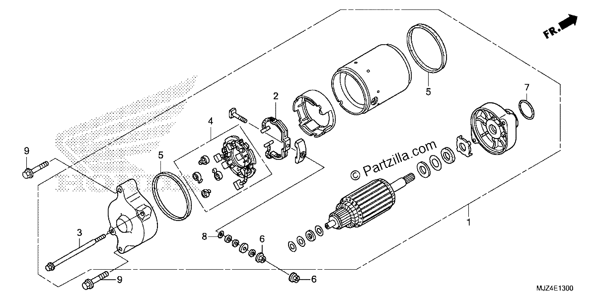 Diagrama de STARTING MOTOR 1