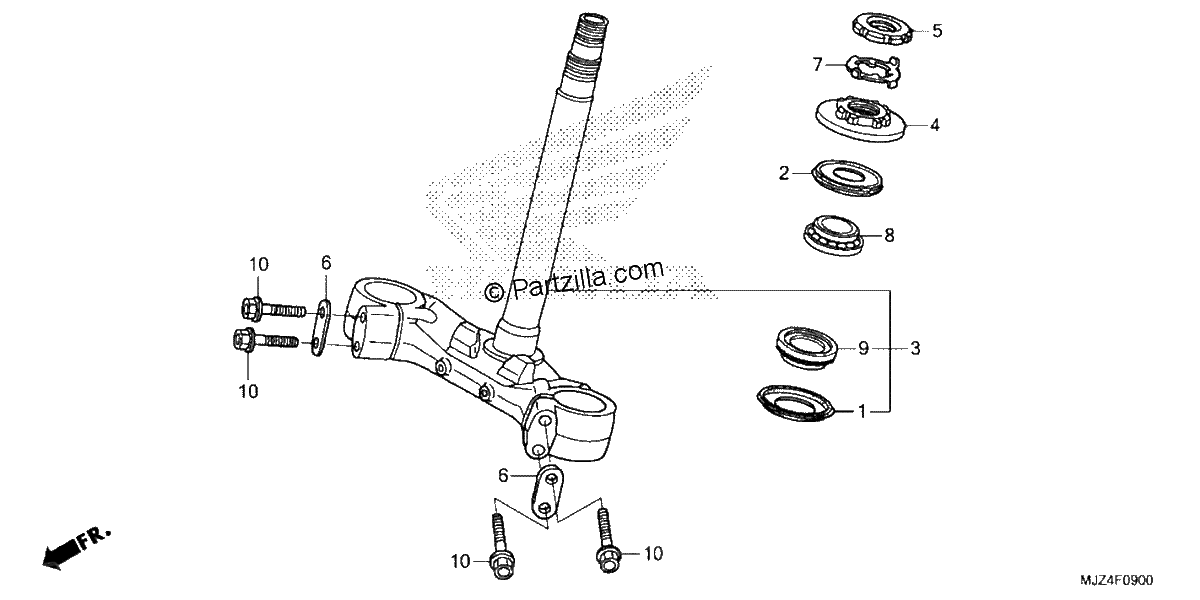 Diagrama de STEERING STEM